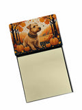 NEW Lakeland Terrier Fall Sticky Note Holder Refillable Dispenser Self-Sticky Note Pads, Memo Pads Blank Desk Accessories