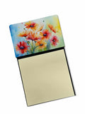 NEW Gerbera Daisies in Watercolor Sticky Note Holder Refillable Dispenser Self-Sticky Note Pads, Memo Pads Blank Desk Accessorie