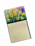 NEW Daffodils in Watercolor Sticky Note Holder Refillable Dispenser Self-Sticky Note Pads, Memo Pads Blank Desk Accessories