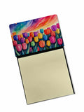 NEW Tulips in Color Sticky Note Holder Refillable Dispenser Self-Sticky Note Pads, Memo Pads Blank Desk Accessories