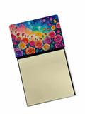 NEW Roses in Color Sticky Note Holder Refillable Dispenser Self-Sticky Note Pads, Memo Pads Blank Desk Accessories