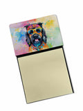 NEW Scottish Terrier Hippie Dawg Sticky Note Holder Refillable Dispenser Self-Sticky Note Pads, Memo Pads Blank Desk Accessories