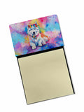 NEW Samoyed Hippie Dawg Sticky Note Holder Refillable Dispenser Self-Sticky Note Pads, Memo Pads Blank Desk Accessories