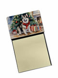 NEW Alaskan Malamute Cozy Christmas Sticky Note Holder Refillable Dispenser Self-Sticky Note Pads, Memo Pads Blank Desk Accessor