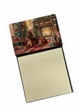 NEW Redbone Coonhound Cozy Christmas Sticky Note Holder Refillable Dispenser Self-Sticky Note Pads, Memo Pads Blank Desk Accesso