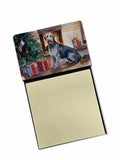 NEW Irish Wolfhound Cozy Christmas Sticky Note Holder Refillable Dispenser Self-Sticky Note Pads, Memo Pads Blank Desk Accessori