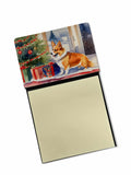 NEW Corgi Cozy Christmas Sticky Note Holder Refillable Dispenser Self-Sticky Note Pads, Memo Pads Blank Desk Accessories