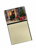 NEW Miniature Pinscher Cozy Christmas Sticky Note Holder Refillable Dispenser Self-Sticky Note Pads, Memo Pads Blank Desk Access