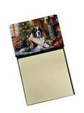 NEW Saint Bernard Cozy Christmas Sticky Note Holder Refillable Dispenser Self-Sticky Note Pads, Memo Pads Blank Desk Accessories