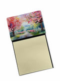 NEW Michigan Apple Blossoms in Watercolor Sticky Note Holder Refillable Dispenser Self-Sticky Note Pads, Memo Pads Blank Desk Ac