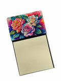 NEW Gardenias in Color Sticky Note Holder Refillable Dispenser Self-Sticky Note Pads, Memo Pads Blank Desk Accessories