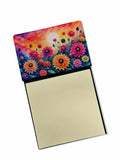 NEW Dahlias in Color Sticky Note Holder Refillable Dispenser Self-Sticky Note Pads, Memo Pads Blank Desk Accessories