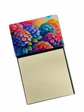 NEW Hydrangeas in Color Sticky Note Holder Refillable Dispenser Self-Sticky Note Pads, Memo Pads Blank Desk Accessories