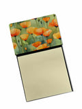 NEW California California Poppies in Watercolor Sticky Note Holder Refillable Dispenser Self-Sticky Note Pads, Memo Pads Blank D