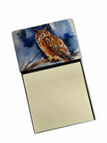 NEW Eurasian Eagle Owl Sticky Note Holder Refillable Dispenser Self-Sticky Note Pads, Memo Pads Blank Desk Accessories