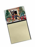 NEW German Shepherd Cozy Christmas Sticky Note Holder Refillable Dispenser Self-Sticky Note Pads, Memo Pads Blank Desk Accessori