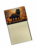 NEW Black Chow Chow Fall Sticky Note Holder Refillable Dispenser Self-Sticky Note Pads, Memo Pads Blank Desk Accessories