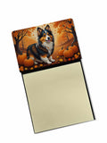 NEW Sheltie Fall Sticky Note Holder Refillable Dispenser Self-Sticky Note Pads, Memo Pads Blank Desk Accessories
