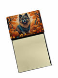 NEW Keeshond Fall Sticky Note Holder Refillable Dispenser Self-Sticky Note Pads, Memo Pads Blank Desk Accessories