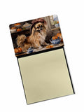 NEW Tibetan Spaniel Fall Kitchen Pumpkins Sticky Note Holder Refillable Dispenser Self-Sticky Note Pads, Memo Pads Blank Desk Ac