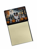 NEW Australian Shepherd Spooky Halloween Sticky Note Holder Refillable Dispenser Self-Sticky Note Pads, Memo Pads Blank Desk Acc