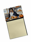 NEW Sheltie Fall Kitchen Pumpkins Sticky Note Holder Refillable Dispenser Self-Sticky Note Pads, Memo Pads Blank Desk Accessorie