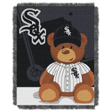 White Sox Official Major League Baseball Field Bear Baby 36X 46 Triple Woven Jacquard Throw By The Northwest Company(D0102Hxp01G) -Like New