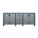 Dark Grey Double Bath Vanity 80 in. W x 22 in. D