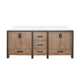 Rustic Barnwood Double Bath Vanity 80 in. W x 22 in. D, with Cultured Marble Top