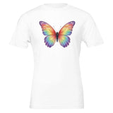 Rainbow Butterfly Premium Crewneck T-shirt