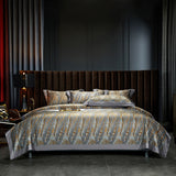 CasaFoyer 140TC Cotton Satin Digital Printed Four-piece Bedding Set