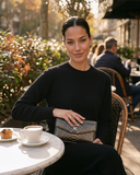 The Met Clutch in Gunmetal
