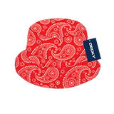 Decky 459PLRED06 Paisley Bucket Hat Red Small & Medium