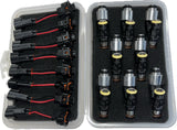 HPI Injectors Set of 8 LQ4 / LQ9 / 4.8 / 5.3 / 6.0 Delphi Shorty Multec High Impedance Fuel Injectors