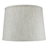 14"W x 10"H Textured Oatmeal Drum Shade