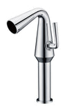 ALFI brand AB1792PC Polished Chrome Single Hole Tall Cone Waterfall Bathroom Faucet
