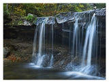 Cayuga Falls, Ricketts Glen State Park, Pennsylvania-Paper Art-18,,X14,,