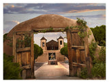 Church And Gate, El Santuario De Chimayo, New Mexico-Paper Art-18,,X14,,