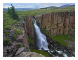 North Clear Creek Waterfall Cascading Down Cliff, Colorado-Paper Art-26,,X20,,