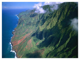 Rugged Cliffs Along Na Pali Coast State Park, Kauai, Hawaii-Paper Art-42,,X32,,