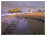 Creek Flowing Into Ocean At Harris Beach State Park, Oregon-Paper Art-34,,X26,,