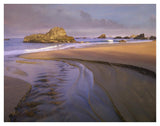 Creek Flowing Into Ocean At Harris Beach State Park, Oregon-Paper Art-42,,X32,,