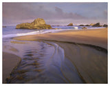 Creek Flowing Into Ocean At Harris Beach State Park, Oregon-Paper Art-50,,X38,,