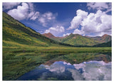 Ruby Range Reflected In Lake Gunnison National Forest, Colorado-Paper Art-50,,X38,,