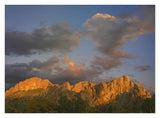 Sunlight Illuminating Chisos Mountains, Chihuahuan Desert, Texas-Paper Art-34,,X26,,