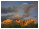 Sunlight Illuminating Chisos Mountains, Chihuahuan Desert, Texas-Paper Art-42,,X32,,
