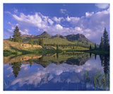 Grand Turk And Sultan Mountain Reflected In Molas Lake, Colorado-Paper Art-37,,X30,,