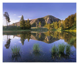 Bunsen Peak Reflected In Lake, Yellowstone National Park, Wyoming-Paper Art-30,,X24,,