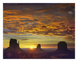 The Mittens And Merrick Butte At Sunrise, Monument Valley, Arizona-Paper Art-26,,X20,,