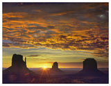 The Mittens And Merrick Butte At Sunrise, Monument Valley, Arizona-Paper Art-50,,X38,,